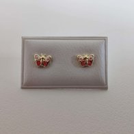 Gouden kinderoorringen vlinder