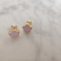 Gouden Oorbellen Bloem S013073