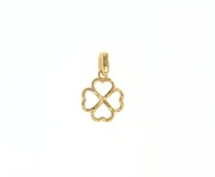 Gouden hanger Klaver 217073