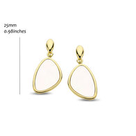 Oorbellen Silver Rose EA2233GMOP