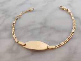 Baby naamplaat goud IDE012G