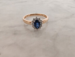 Ring Saffier & Briljant GR4157BSB