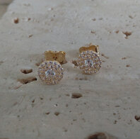 Gouden Oorbellen Pastille GG