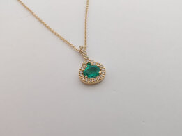 Hanger diamant smaragd  GH2106GEB