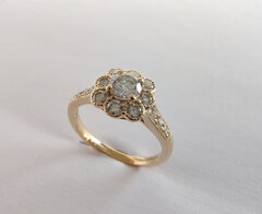 Art Deco Flower ring S565995