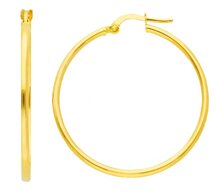 Gouden creolen 14 kt 30 mm