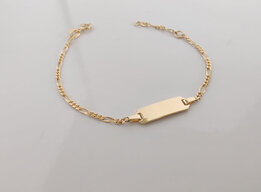 Baby naamplaat goud IDE018