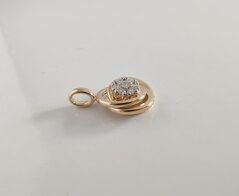 Hanger goud en diamant 067188