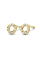 Oorbellen Mars gold plated M2106