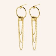 Oorbellen Showtime gold plated M2350