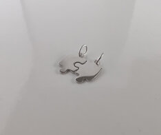 Hanger breekpuzzel zilver B403