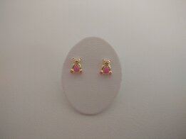 kinderoorringen 18 kt beertje