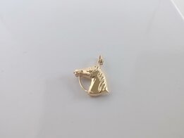 Hanger goud 18 kt Paardekop 010782
