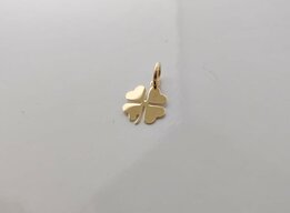 Gouden hanger Klaver Klein