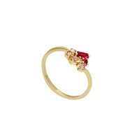Gouden ring 18kt zirconia 269264