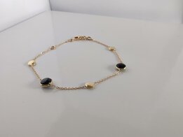 Armband Goud Onyx