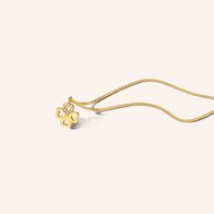 Ketting Geluk dpt  M855 gold plated