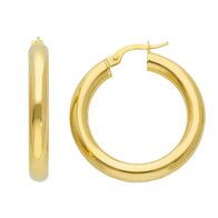 Gouden creolen 14 kt 20 mm 160668