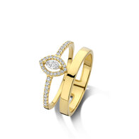 Ring 18 kt diamant 068534