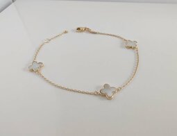 Armband Goud Flower 6397