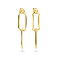 Oorringen zilver verguld 2102540