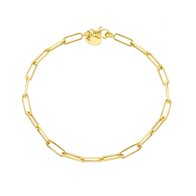 Gouden Armband Paperclip fijn18 kt VCA025GG19