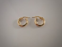 Gouden creolen 18 kt geel w325499