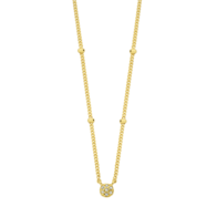 Ketting First Bead dpt  M2477 gold plated
