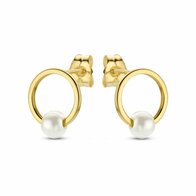 Oorstekers cirkel Parel SWJE10224