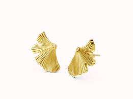 Oorbellen Fanora small gold plated M2750