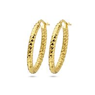 creolen zilver gediamanteerd ovaal 2103944