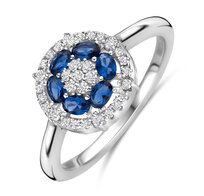 Ring Silver Rose R2568BLU