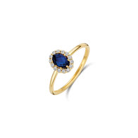 Blush lab Saffier ring LG1082Y . Maat 54