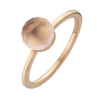 ring Moondrops roze goud 18kt M019 Roze Quartz. Maat 55