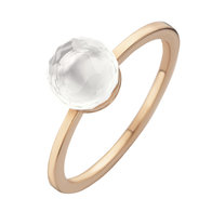 ring Moondrops roze goud 18kt M019 witte topaas