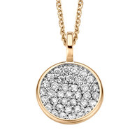 hanger Moondrops roze goud 18kt/br MD002P43