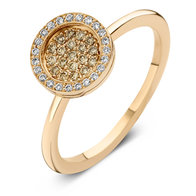 ring Moondrops roze goud 18kt/br M006R23