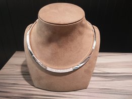 Halsketting Roos 18kt wit goud 18kt/br 027N150