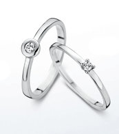 Ring 18 kt goud briljant 91C026A