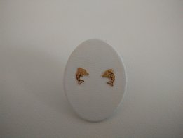 kinderoorringen 18kt dolfijn