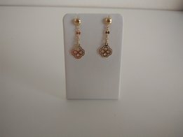 oorringen 18kt slinger bloem 5835