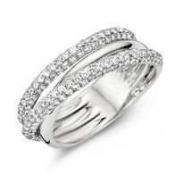 Ring witgoud met briljant. GR3721WB Maat 55