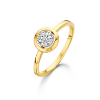 Ring goud 18 kt met briljant 58089