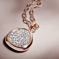 Hanger Roos 18kt rood goud