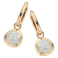 Oorringen Roos 18kt rood goud