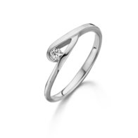 Ring solitair witgoud 58738