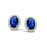 Oorringen Silver Rose EA3045BLU