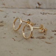 Gouden Oorbellen Cirkel 60740