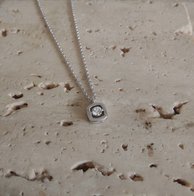Ketting wit goud met diamant 60378